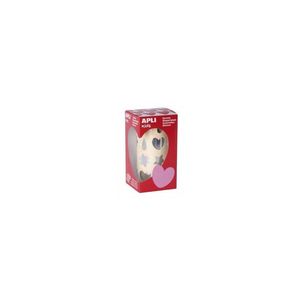 Apli 17615 Rollo Gomets Formas Variadas Plata