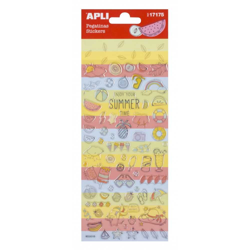 Apli 17175 Bolsa Pegatinas Temática Verano 1H