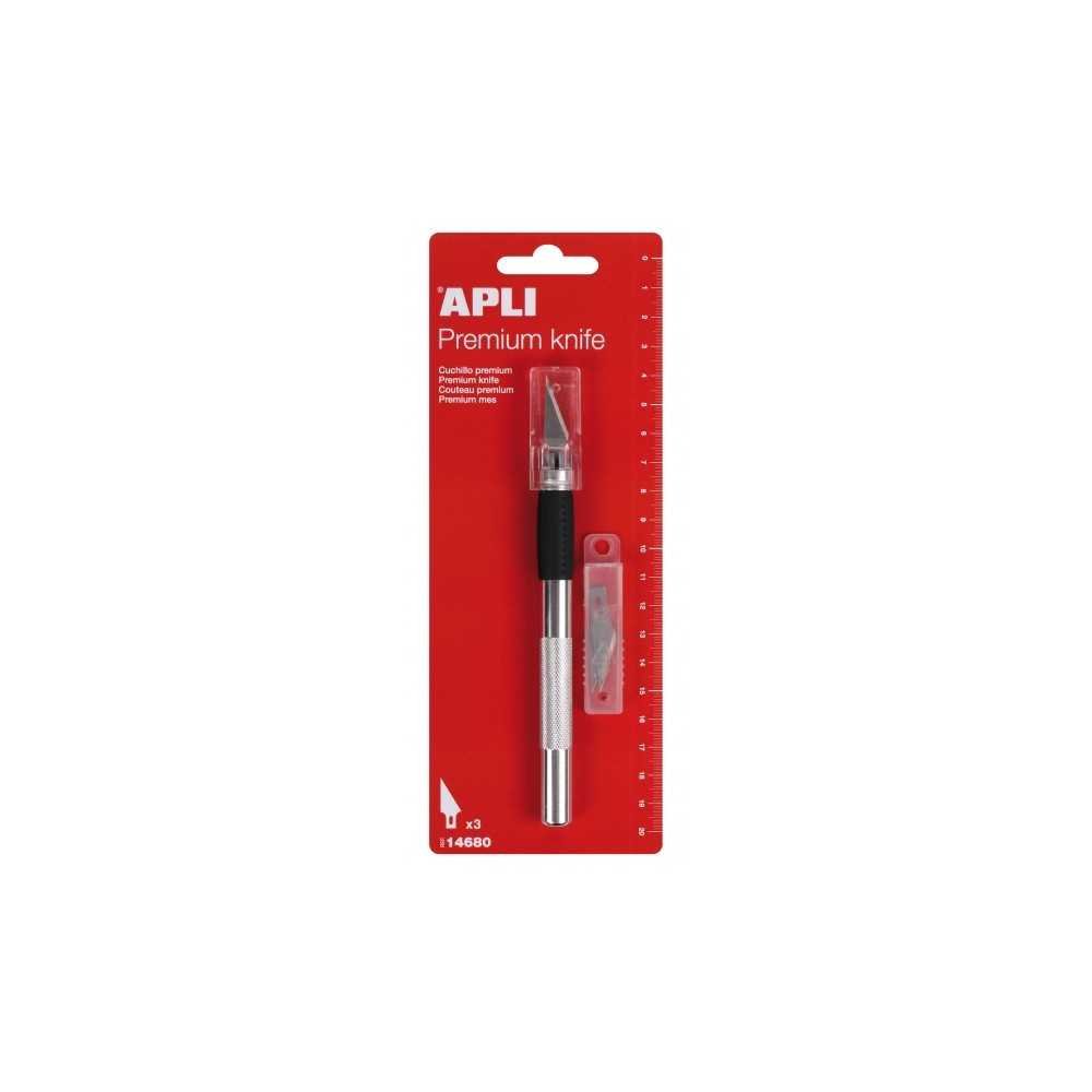 Cortador de Precisión Premium + 3 Cuchillas Apli 14680