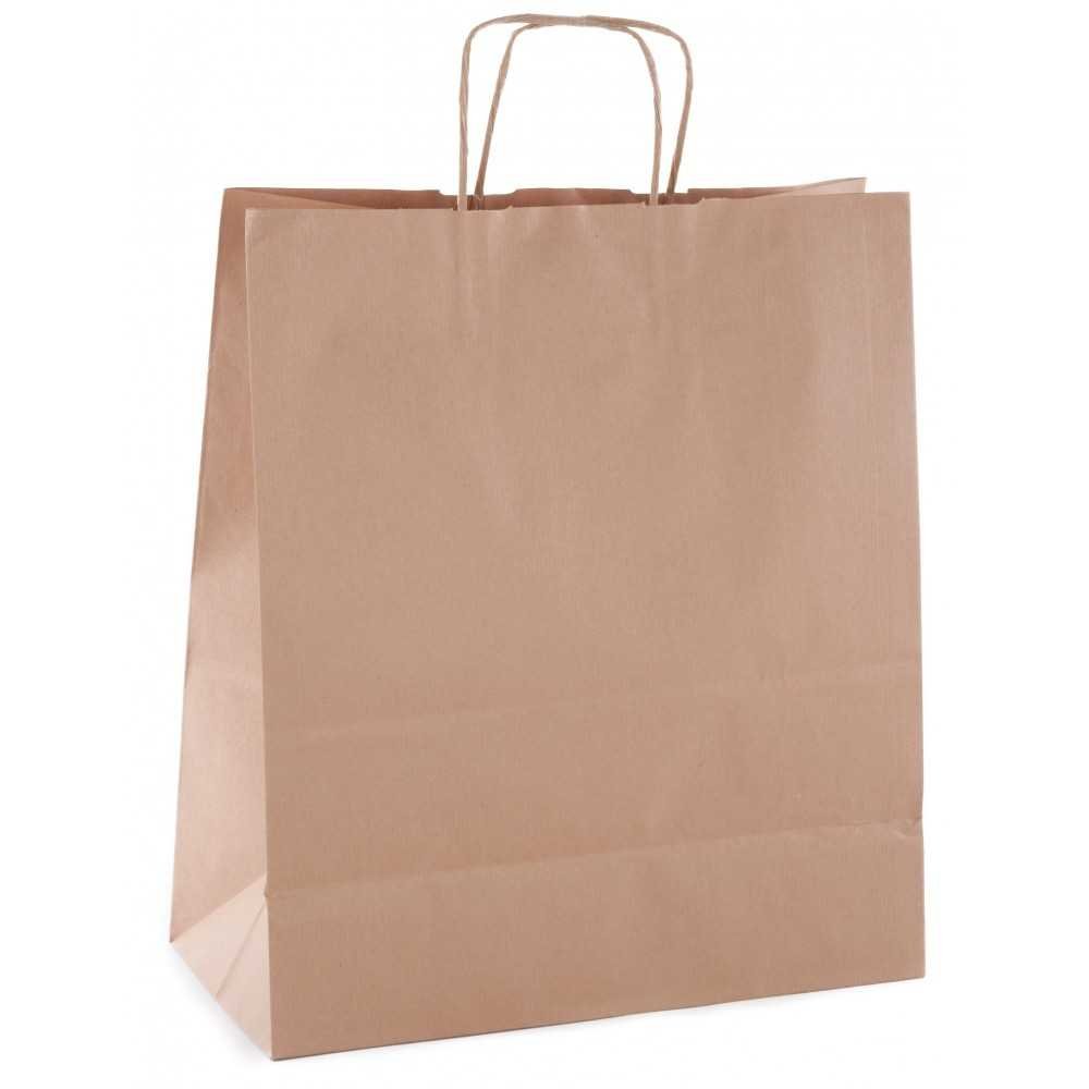 50 Bolsas Kraft Marrón 25 x 11 x 31cm Apli 101645