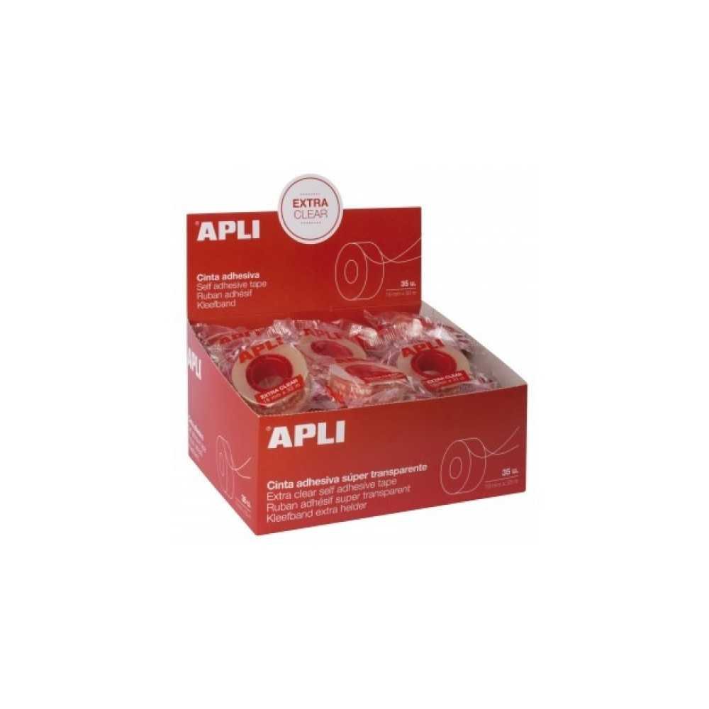 Cinta Extra Transparente Cristal 19x33mm Apli 16280
