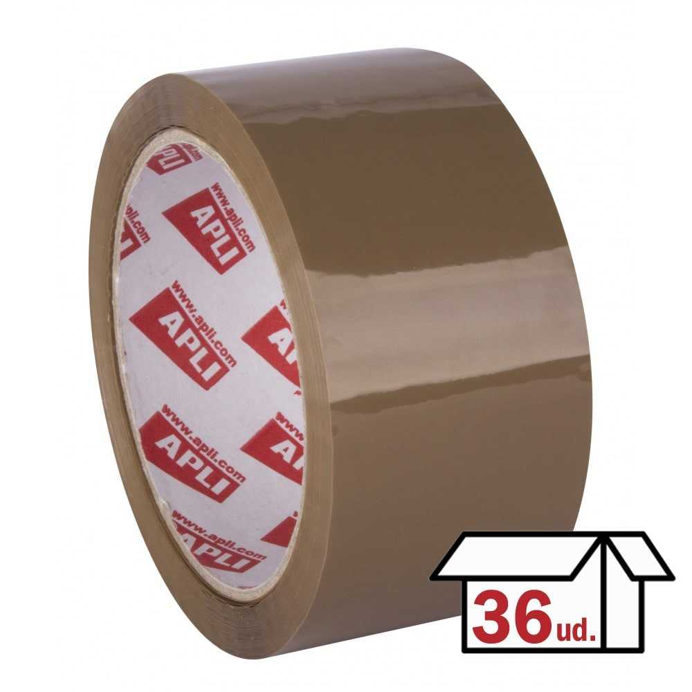 Rollo de Precinto Acrílico 48 mm x 66 m Marrón Apli 11593