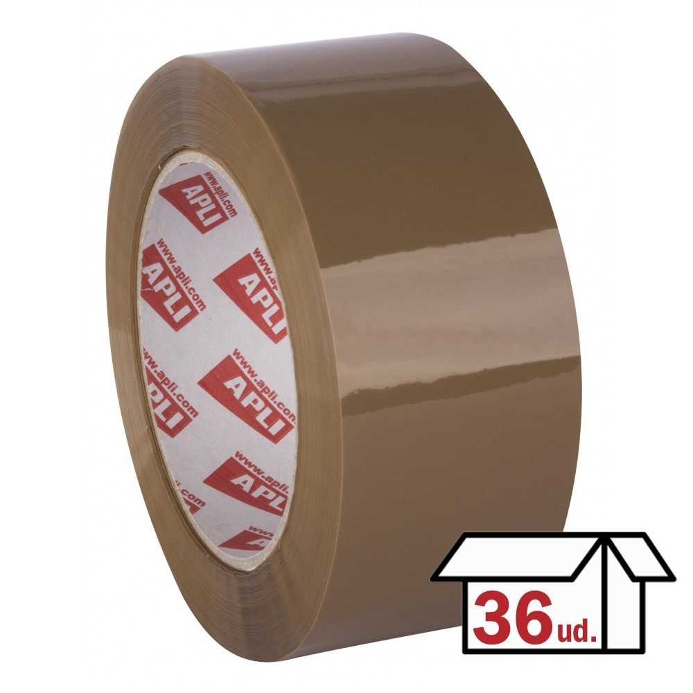 Rollo Precinto Sin Ruido 48 mm x 66m Marrón Apli 11943