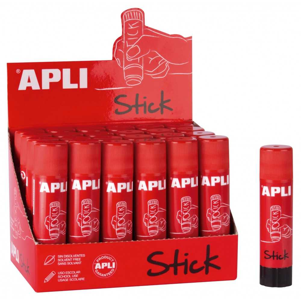 Caja 24 Barras Adhesivas de 10gr Para Uso Escolar Apli 12145 compraetiquetas.com