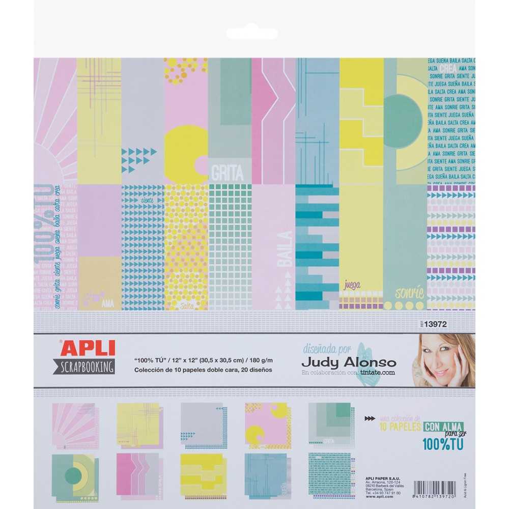 Papel Scrapbooking Coleccion Judy Alonso Apli 13972
