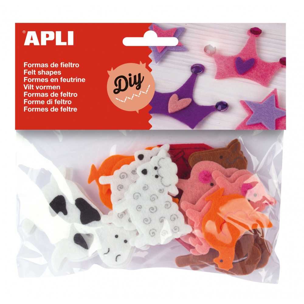 Bolsa Formas De Fieltro Animales Granja Apli 13785 Compraetiquetas