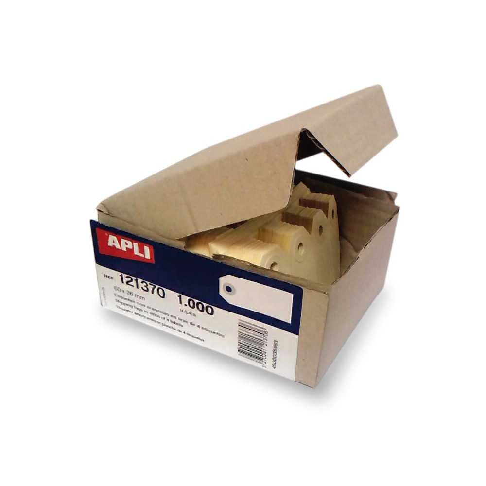 Apli 121377 Etiquetas Colgantes Con Arandela 1000 Uds. 140x70 mm
