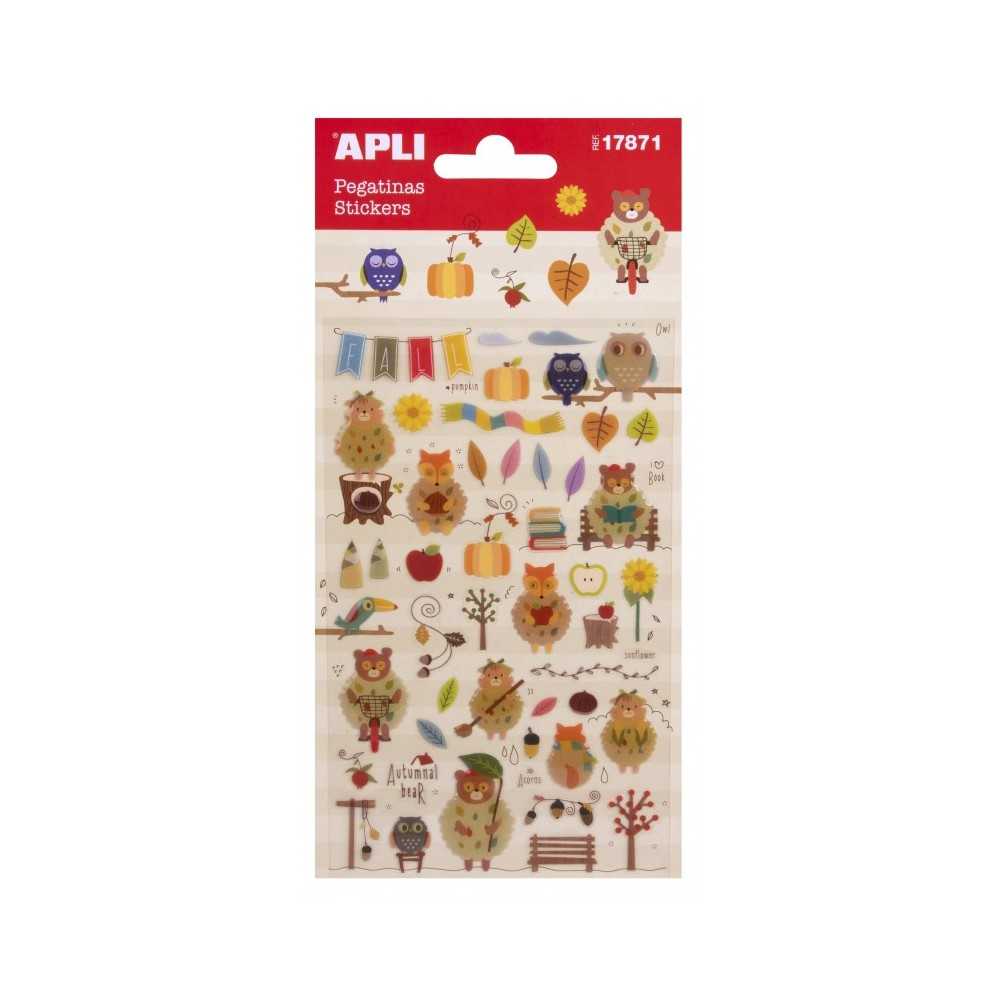 Apli 17871 Bolsa Pegatinas Temática Otoño 1H