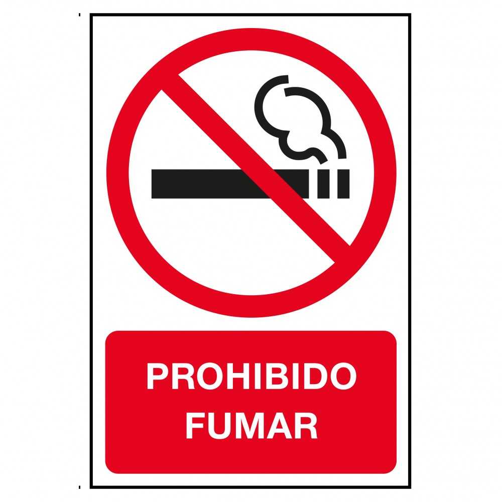 2 Etiquetas Prohibido Fumar Con Texto  Apli 11538