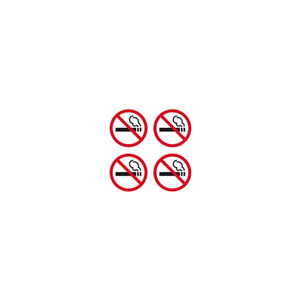 Apli 12139 Etiquetas Señalización Prohibido Fumar 4 Uds. 57x57 mm
