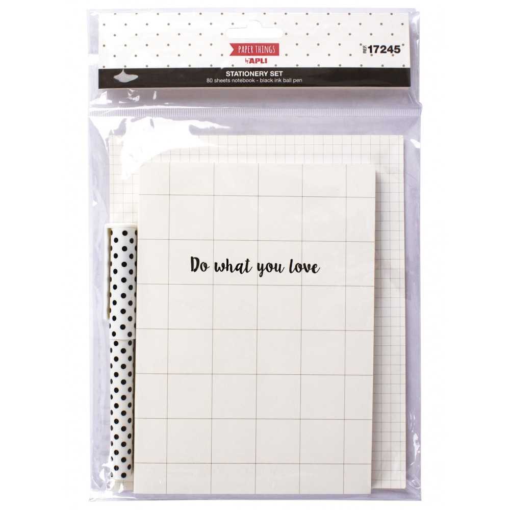 Libreta y Bolígrafo Paper Things Apli 17245