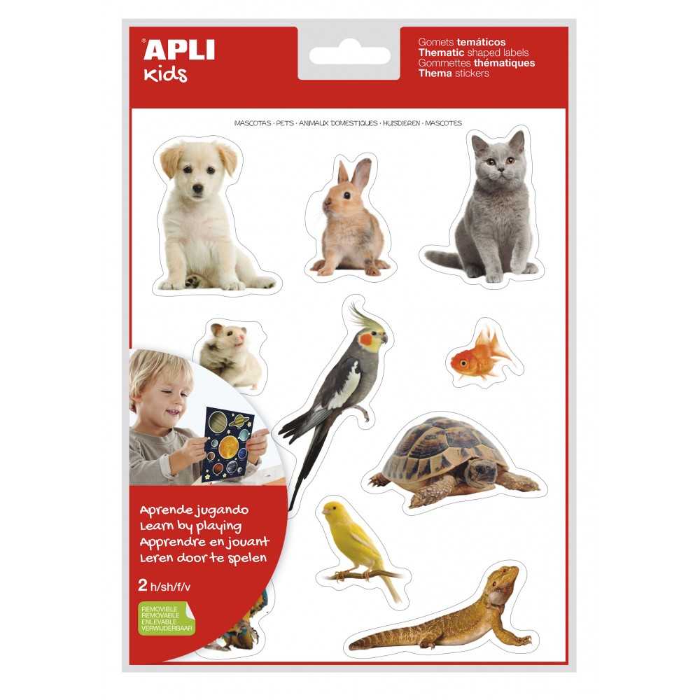 Apli 17628 Bolsa Gomets Temáticos Mascotas 2H