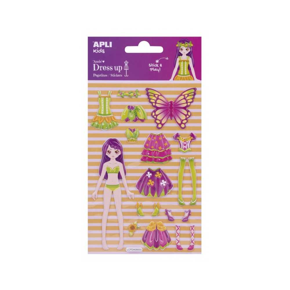 Pegatinas Modelo Annie 3D Dress Up 1H Apli 17603