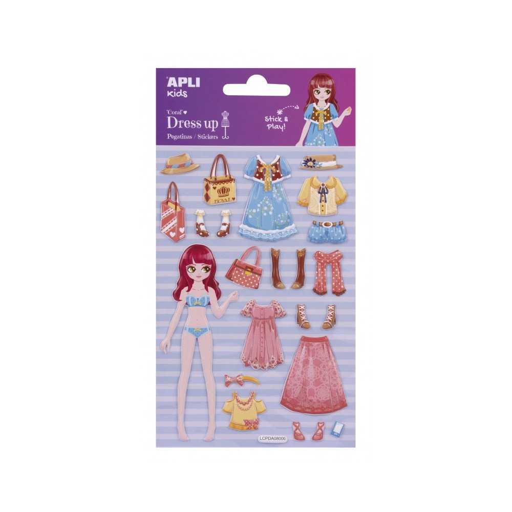 Pegatinas Modelo Coral 3D Dress Up 1H Apli 17604