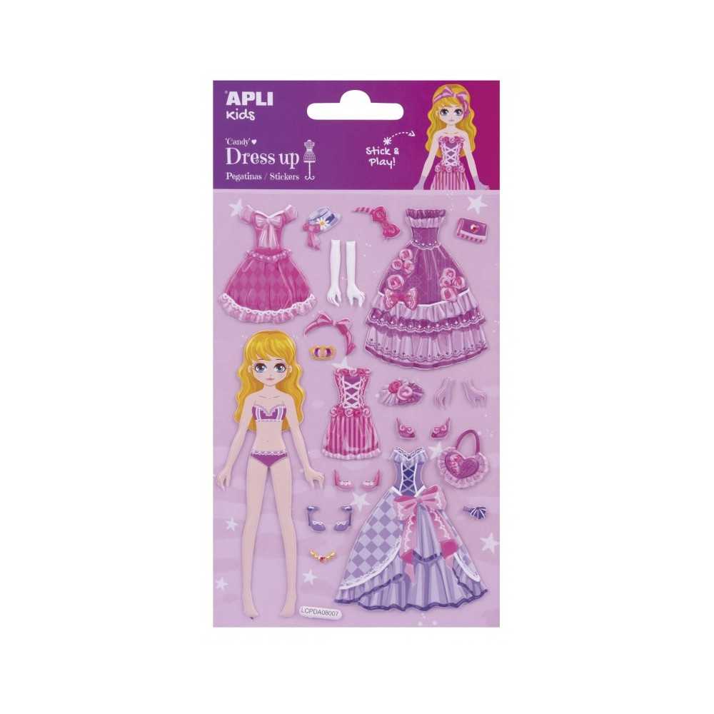 Pegatinas Modelo Candy 3D Dress Up 1H Apli 17605