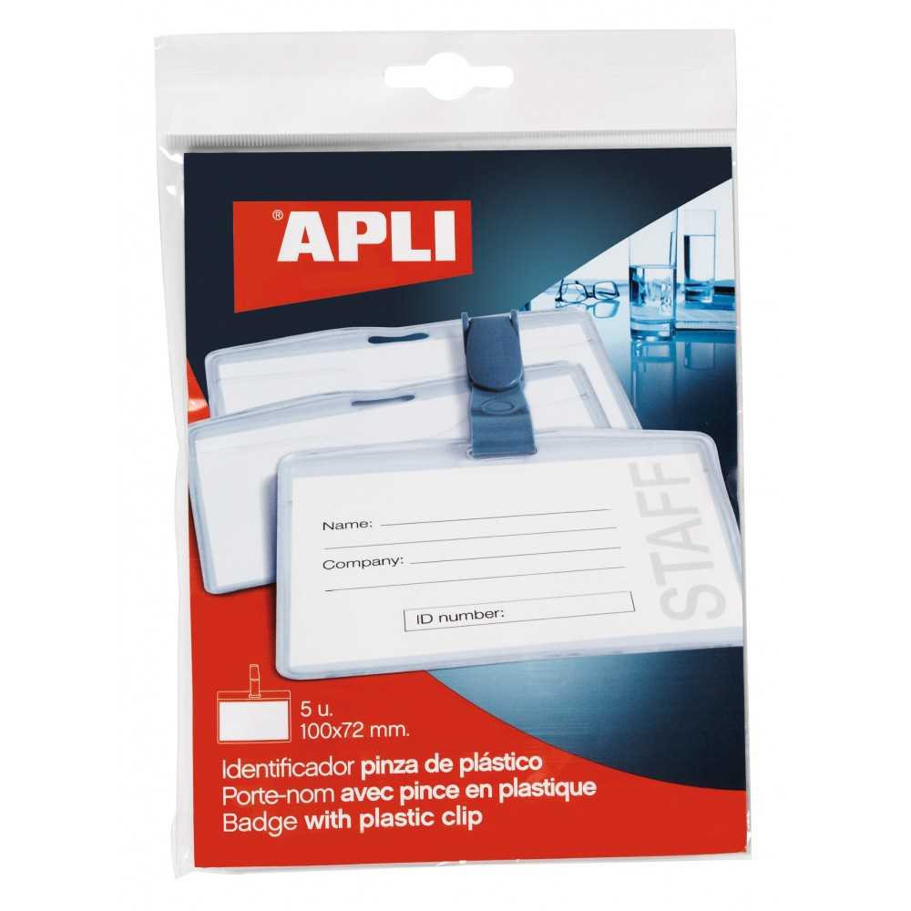 Identificadores Con Pinza Plástico 105x72 mm 5 Uds Apli 11739