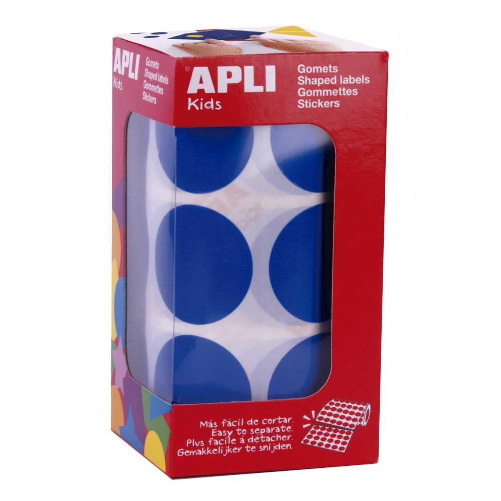 Apli 17864 Rollo Gomets Redondos Azules XL Ø33 mm