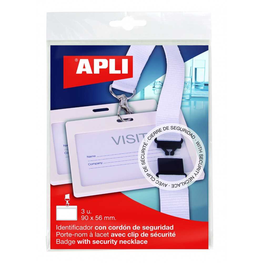 Identificadores Con Cordón Blanco 102x75 mm 3 Uds Apli 17843