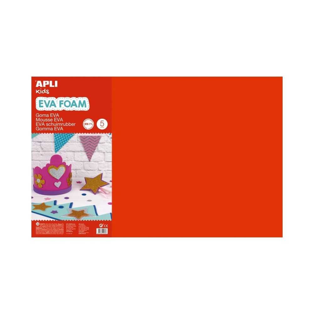 10 Hojas Goma Eva Colores Surtidos 60x40 cm Apli 13434 Compraetiquetas 1