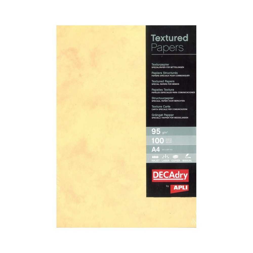 Papel Texturado Mármol Dorado A4 100 Hojas Apli PCL1687
