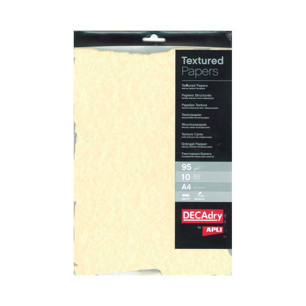 Papel Pergamino Champán Precortado A4 10H Apli SCL2058D