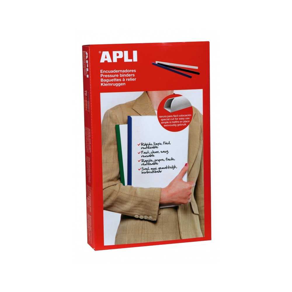 Encuadernadores Deslizantes Color Negro Apli 02215