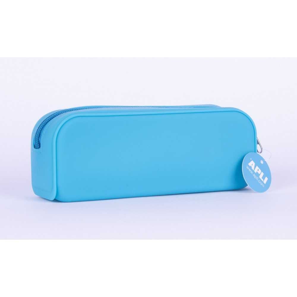 Estuches Portatodo de Silicona Color Azul  Fluor Apli 16300 Compraetiquetas