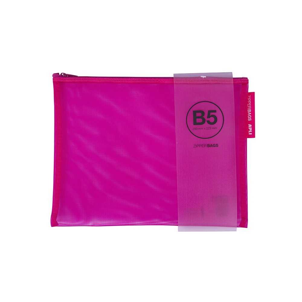 Bolsa Zipper Bag de Nylon 290 x 223mm Colores Surtidos Apli 18026