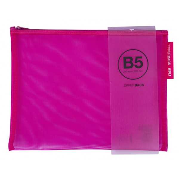 Envío color aleatorio Bolsa nylon Portatodo nylon transpirable APLI 18025 Zipper bag TamañoCheck 230 x 130 mm 