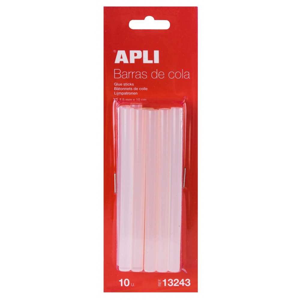 10 Barras de Cola Termofusible Ø 7,5 mm x 10 cm Apli 13243 Compraetiquetas
