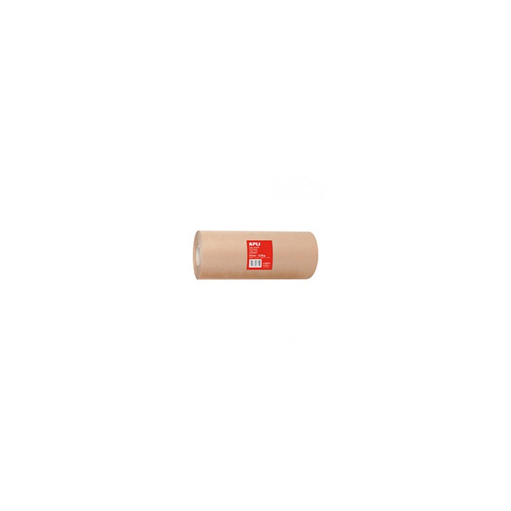 Bobina Kraft Marrón para Mostrador 62 cm x 110 m Apli 13372 Compraetiquetas