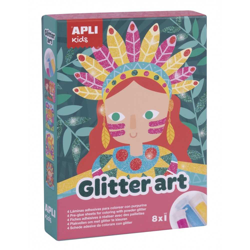 Juego Pintar Glitter Art Con Purpurina Apli 17561