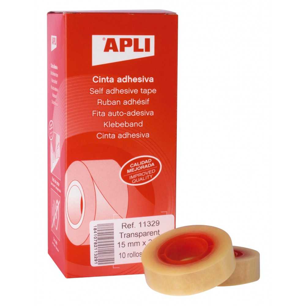 Cinta Adhesiva Transparente 15mm x 33m Apli 11329