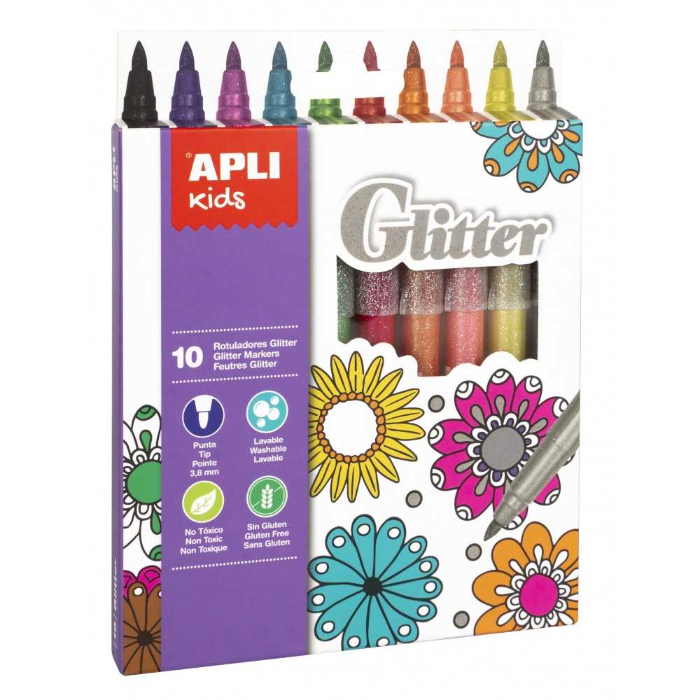 Rotuladores Con Purpurina Colores Surtidos Apli 18218