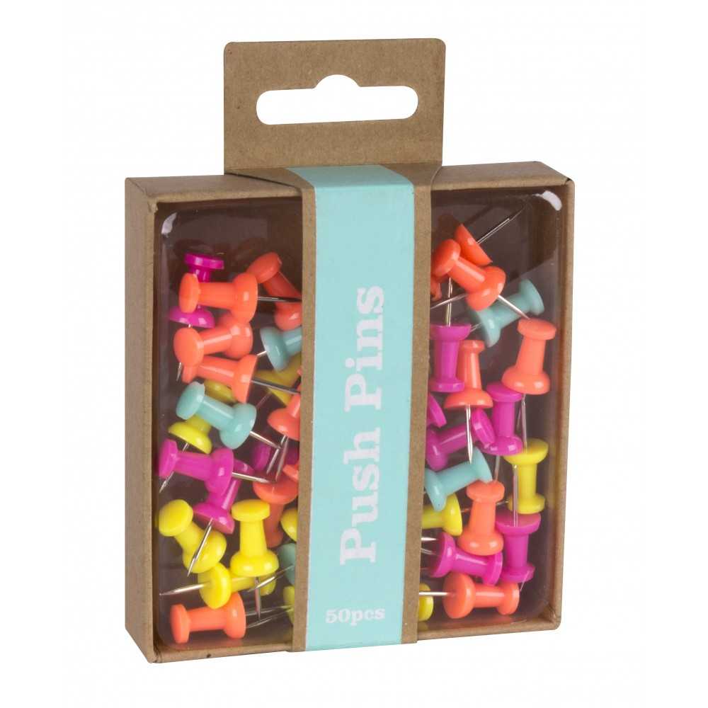 Push Pins Colores Flúor Apli 15148