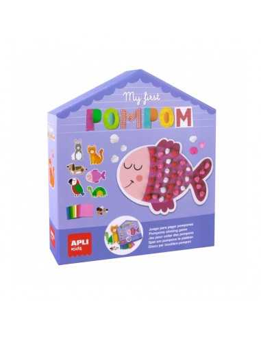 juego de pompones de animales