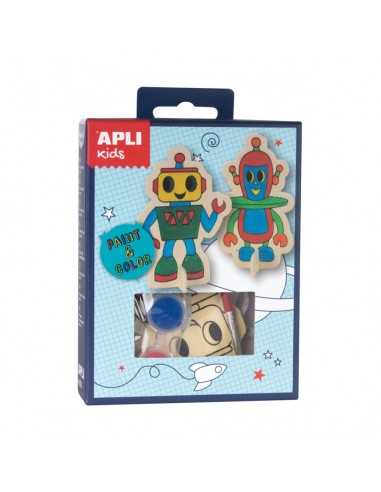 Mini kit Pinta & Colorea Robot Apli 14712