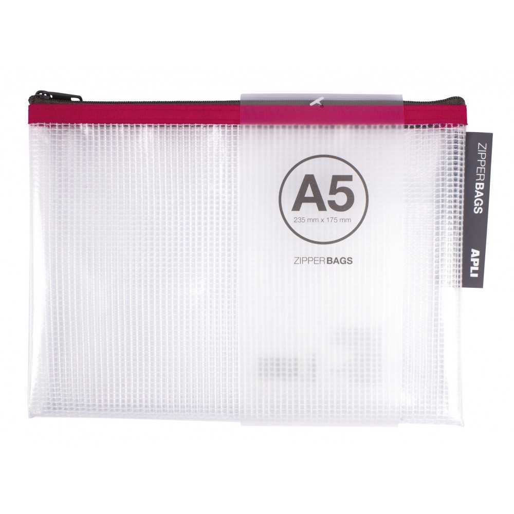 Bolsa Porta-Todo Cremallera 235x175 mm 5 Uds Apli 17384