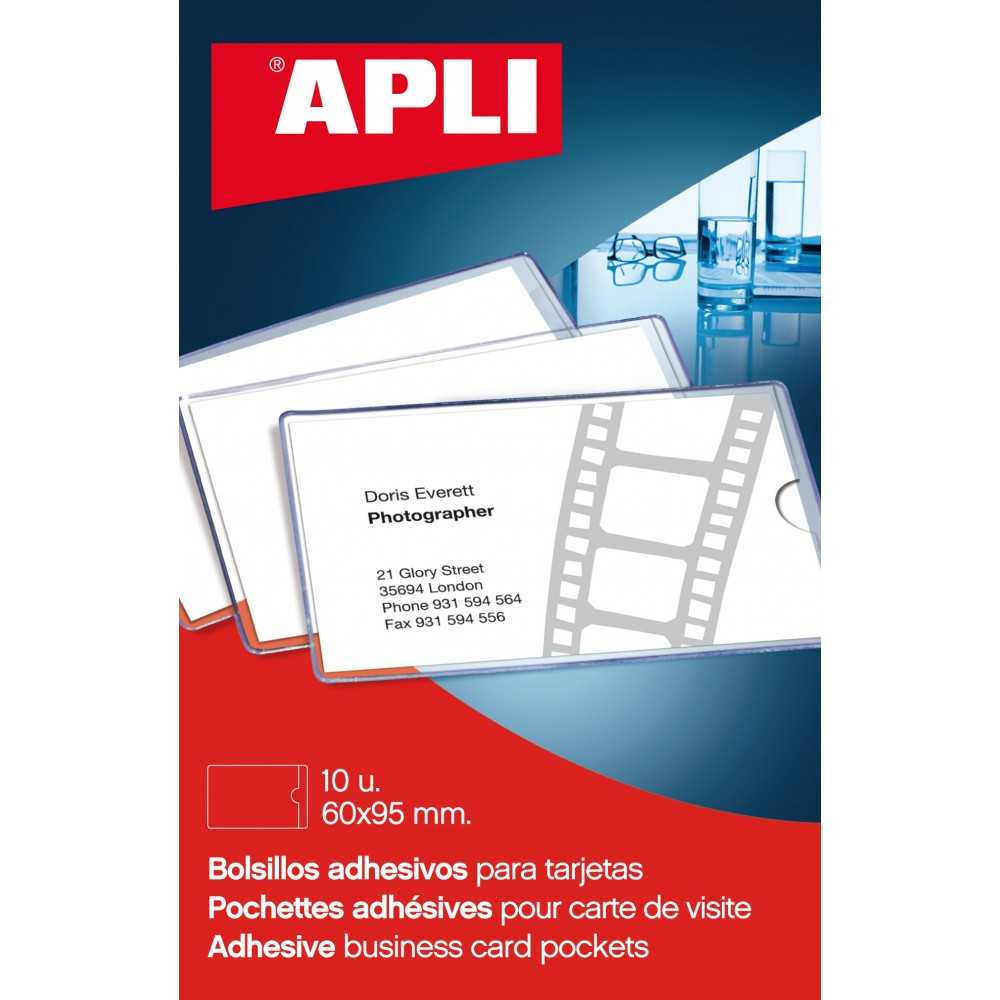 Bolsillos Autoadhesivos Con Solapa 60x105 mm Apli 02579
