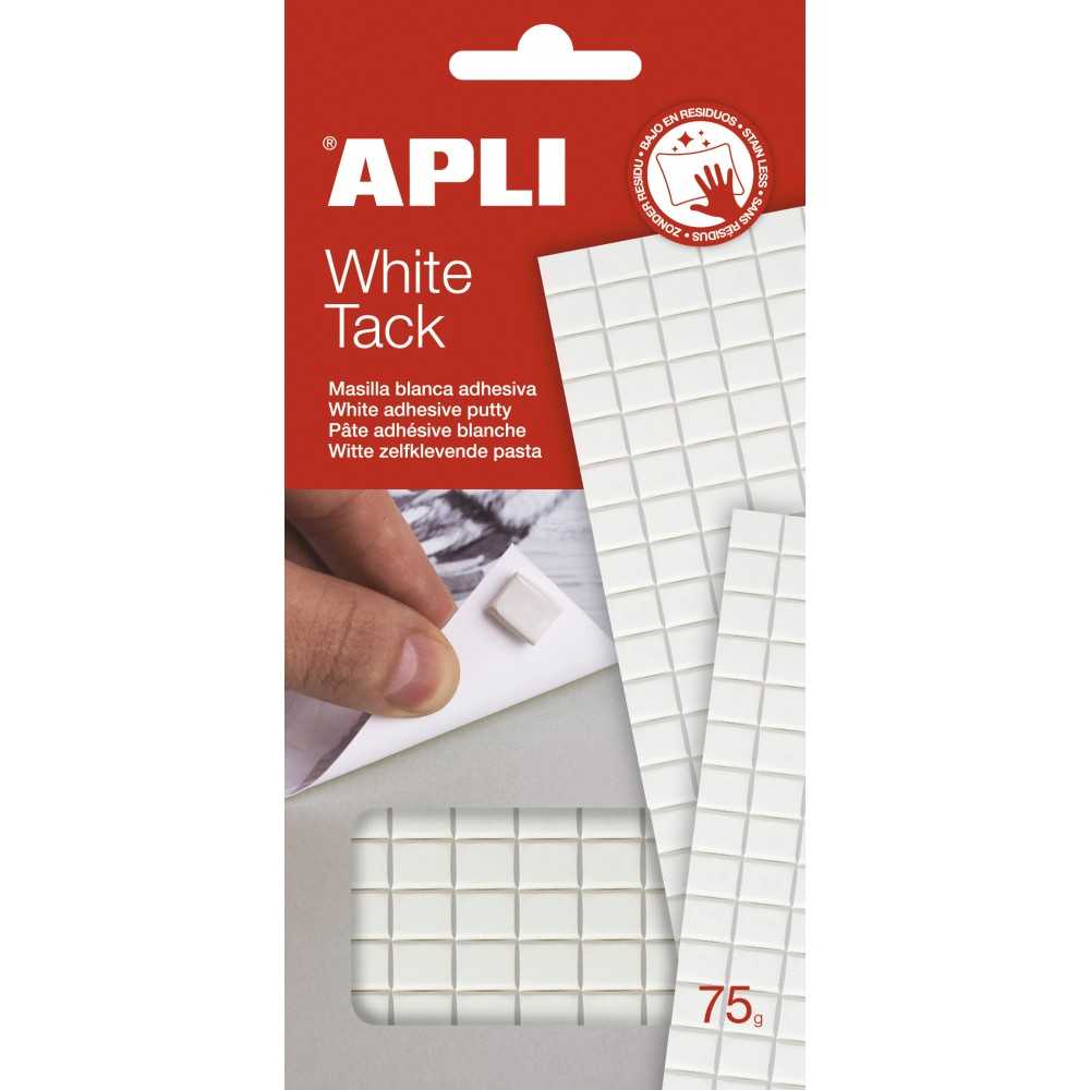 Masilla Adhesiva Moldeable Blanca Precortada Apli 11803