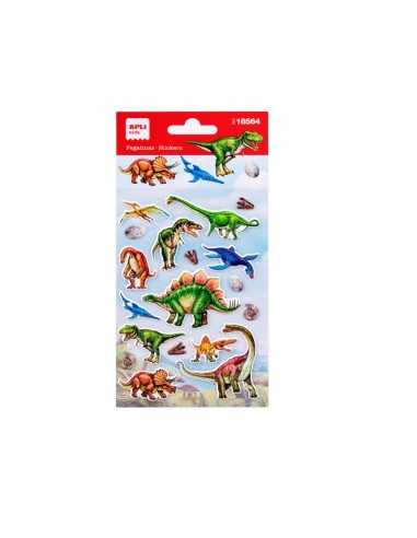 Apli 18564 Bolsa Pegatinas Temática Dinosaurios 1H