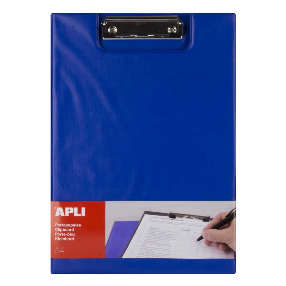 Porta Papeles Rígido de Polipropileno Color Azul Apli 17205