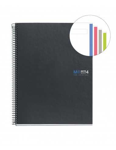 NoteBook Original Cartón Grafito Liso A4 160h