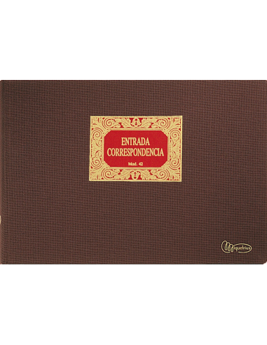 Libro Entrada Correspondencia 100 Hojas Folio Apaisado