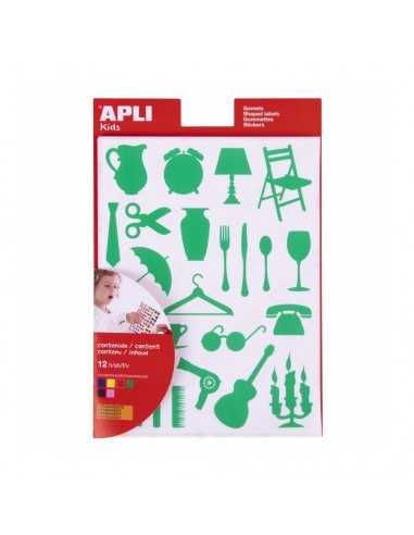 Apli 10117 Bolsa Gomets Forma Objetos de Casa 12H