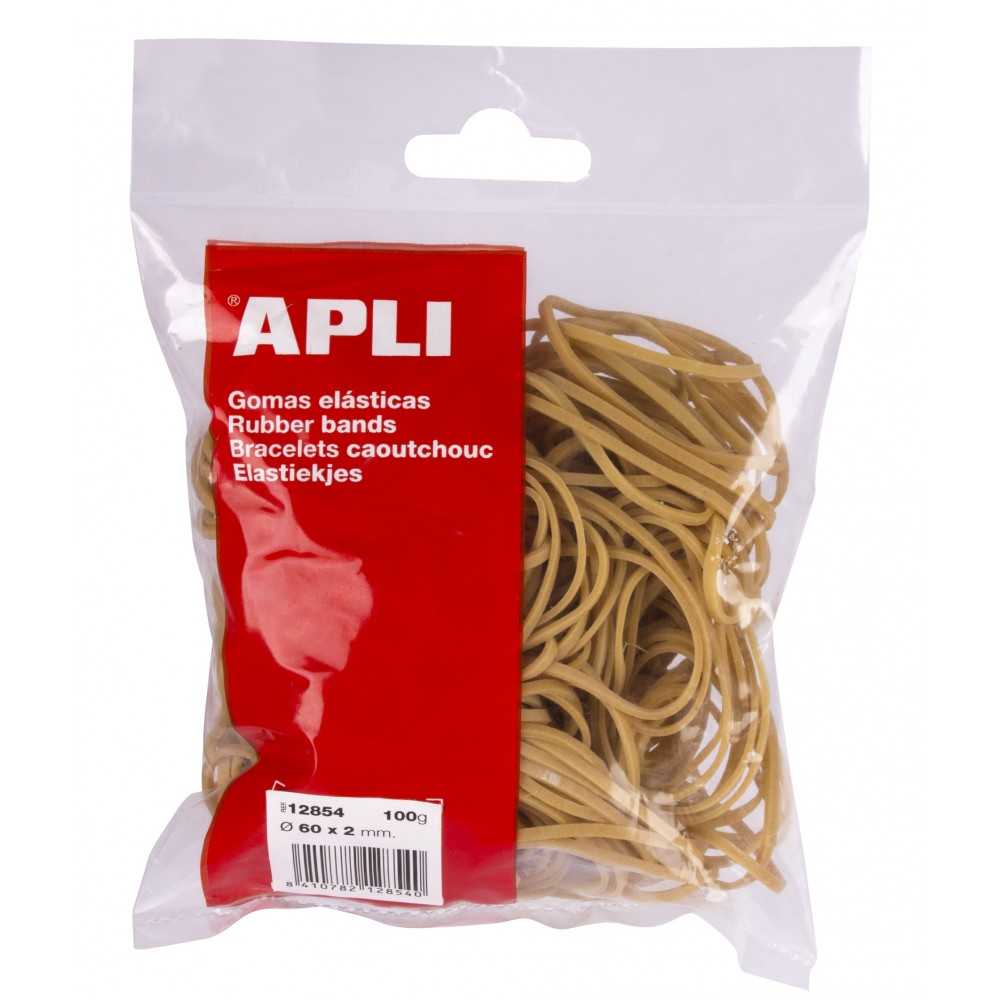 Bolsa 100Gr Gomas Elásticas 60 x 2mm Apli 12854