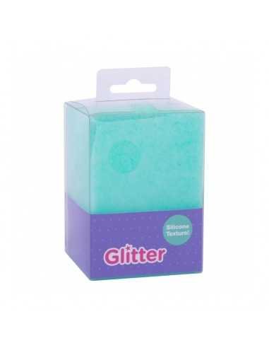 Cubilete Silicona Portalápices Azul Turquesa Glitter Collection Compraetiquetas 1