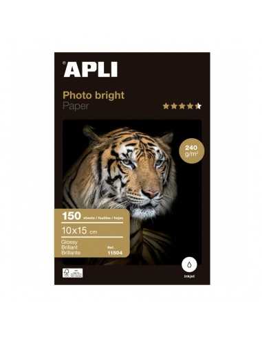 Papel Fotográfico Acabado Brillante 10x15 cm 150H Apli 11504