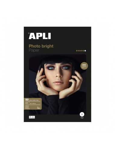 Papel Fotográfico Acabado Brillante A3 50H Apli 04457