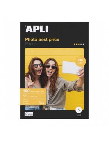 Papel Fotográfico Brillante A4 100H Apli 11804